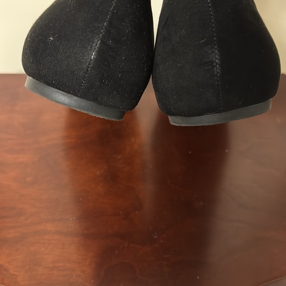 LTS | LONG TALL SALLY Black Suede Flat Loafers - Size 13 - Picture 5 of 5
